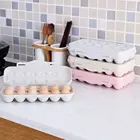 Контейнер для хранения яиц с 12 ячейками, пластиковый контейнер в ограниченном количестве, контейнер для яиц, хрустящее яйцо, органайзер для домашних инструментов, кухонные аксессуары