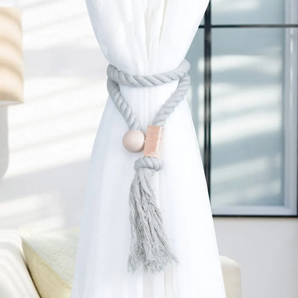 Занавес ремни бахромой магнитные пряжки для штор Творческий галстук веревка