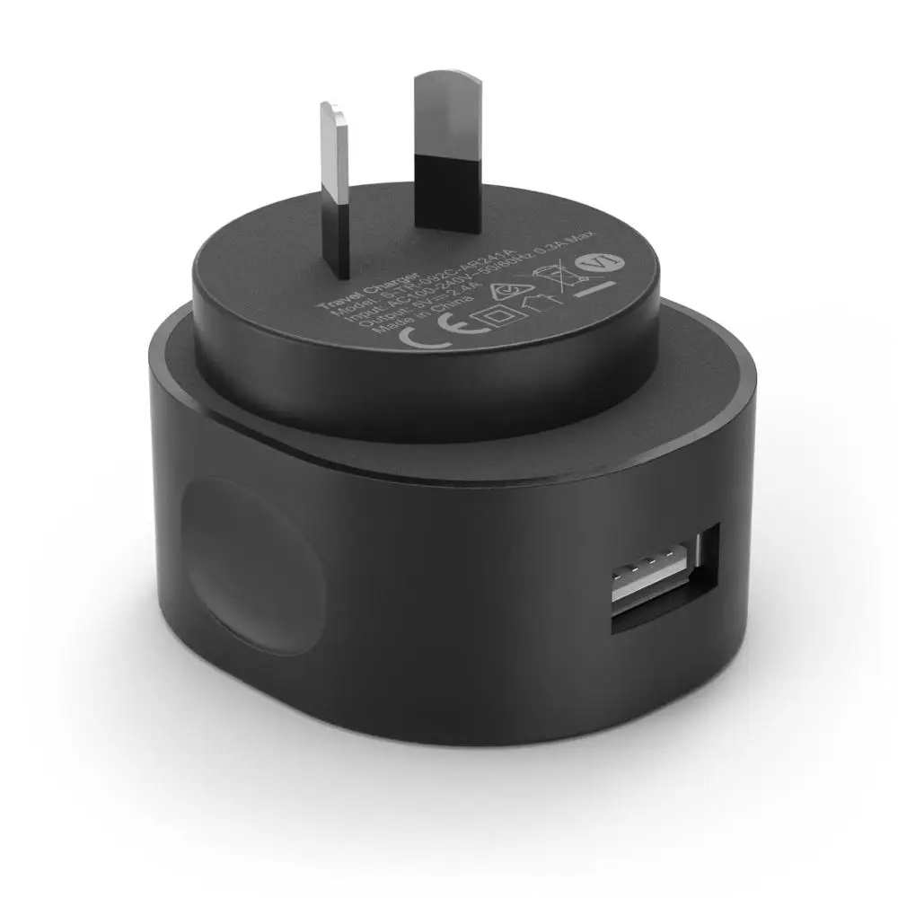 Австралия (AU) CHOETECH 5V 2.4A USB Зарядное устройство для телефона универсальное дорожное сетевое Зарядное устройство с функцией умной зарядки USB адаптер для samsung S8/S7 EU/US/UK Разъем - Тип штекера: Австралия (AU)