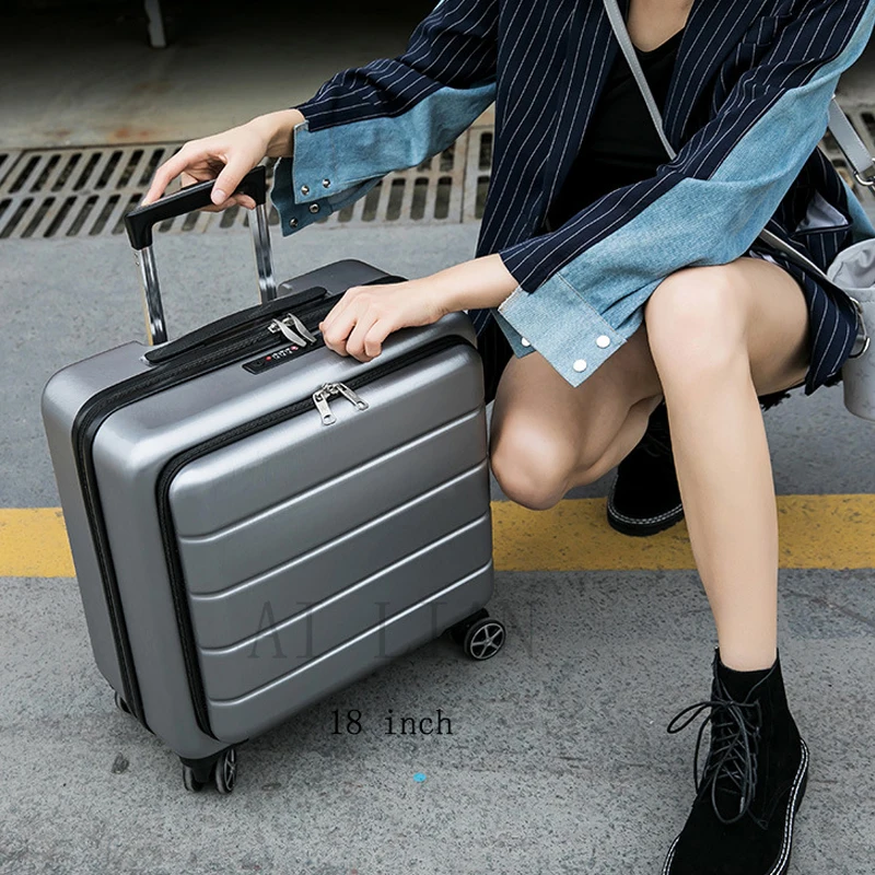 New 18'✠ inch carry on suitcase wheels 24''trolley luggage bag Travel rolling Cabin Luggage with Laptop Bag fashion |