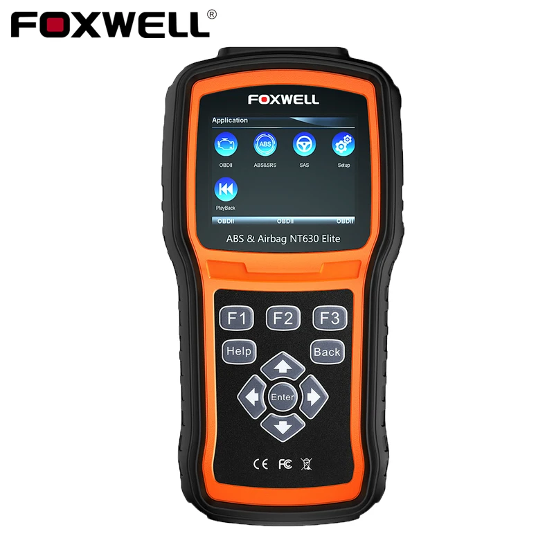 

Диагностический инструмент FOXWELL NT630 Elite OBD2 ABS SRS SAS OBD, считыватель кодов OBD II, Автомобильный сканер подушек безопасности ABS, инструмент для скан...