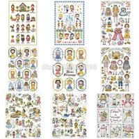 fairytale patterns counted cross stitch 11ct 14ct 18ct diy chinese cross stitch kit embroidery needlework sets