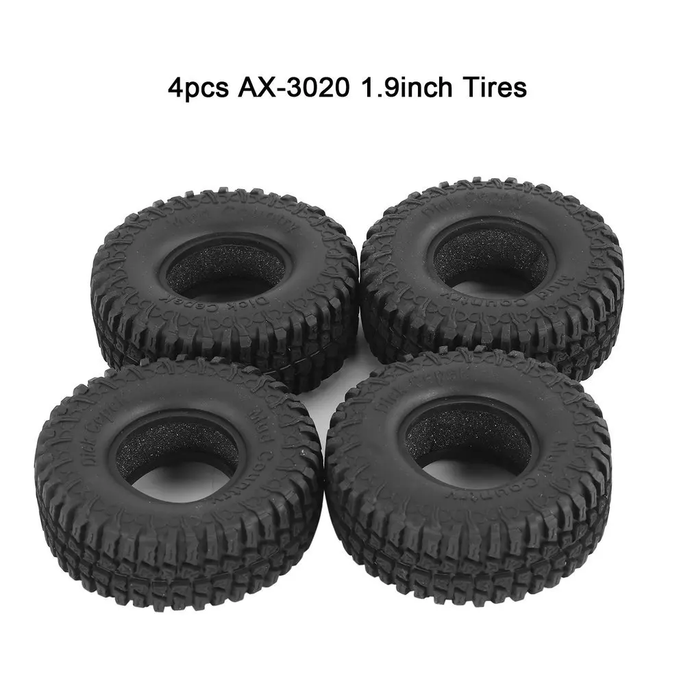 

! 4pcs 3020 1.9inch Rubber Tires Tyre Set for RC 4WD D90 CC01 1/10 RC Rock Crawler Climbing Car RC Car Off-Road Parts&Accs