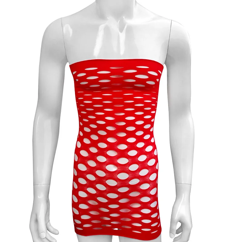 Экзотическое сексуальное нижнее белье сетчатая ткань Babydolls Мужская одежда для