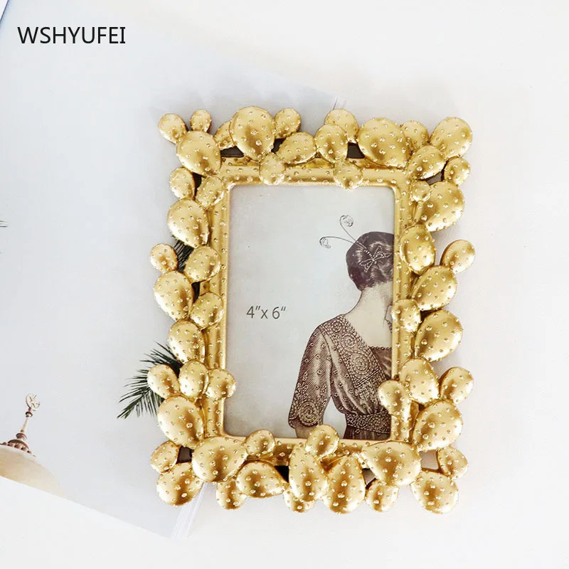 

WSHYUFEI 6 дюймов смолы фоторамка рабочего стола милый альбом для фотографий рамка Винтаж рамкой wall art дома офисная техника