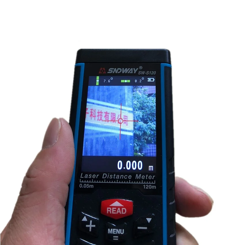 SNDWAY цифровой лазерный дальномер с камерой 120 м лента дальномера угол линейки