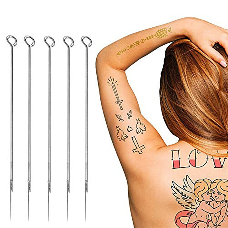 

5PCS Professional Tattoo Needles RL RM RS M1 Disposable Tattoo Gun Needles for Tattoo Kit and Tattoo Supplies Piercing Needles