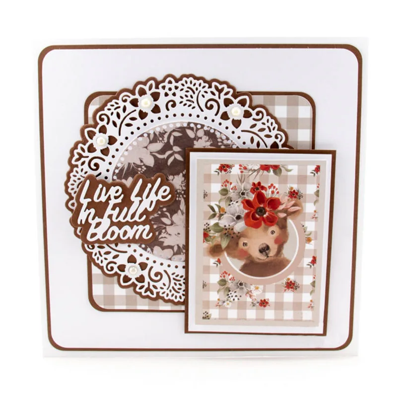 

Flowers Border Frames Metal Cutting Dies Flowers&Frames Die Cuts For Card Making DIY Scrapbooking New 2019 Embossed Crafts Cards