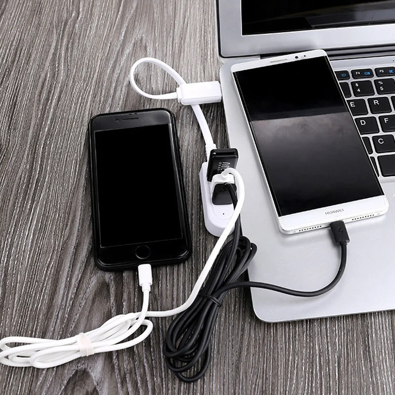 ANMONE 1 2 м USB 3 концентратор Кабель USB2.0 с адаптером питания мини 0 хаб для ноутбука ПК