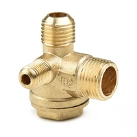 3 port check valve brass male thread air compressor check valves air pump cut off valve connector tool 101416mm