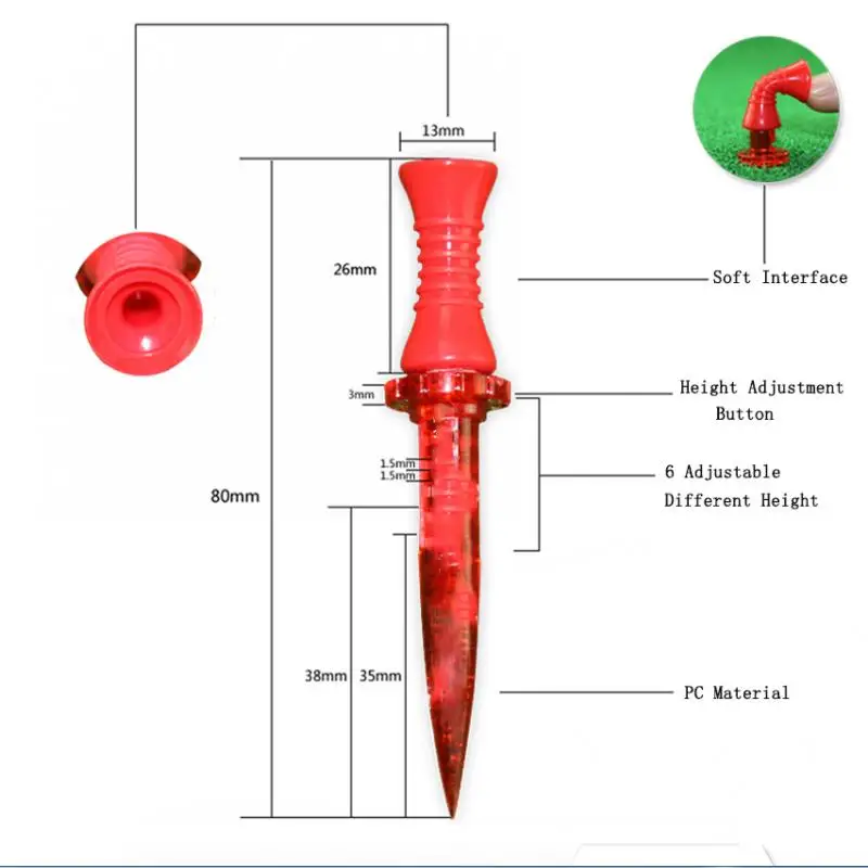 6 шт. Регулируемый резиновый Тройник держатель для практики и вождения коврики 80