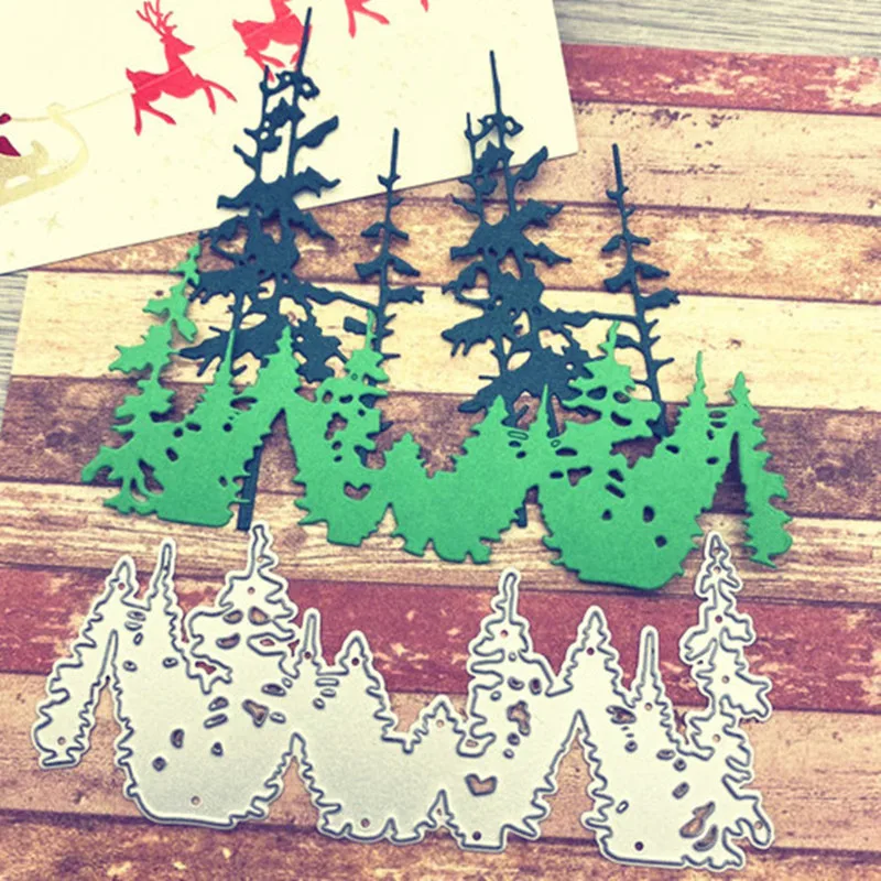 

New Carbon Steel Cutting Die Christmas Tree Stencil Scrapbooking Pressing Crafts Die Cuts For DIY Decorations Embossing Art