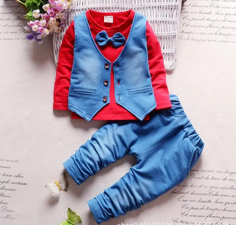 BibiCola/комплекты одежды для маленьких мальчиков, Bebe, спортивный костюм для мальчиков Новинка года, комплект одежды для маленьких мальчиков, рубашка+ штаны, спортивный костюм