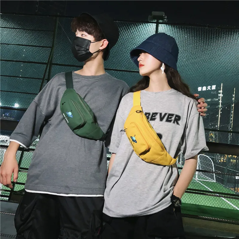 Сумки холщовые портмоне унисекс и сумки модные карманные милые корейские