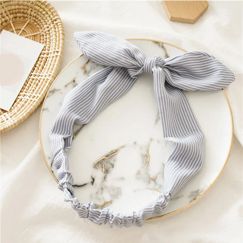 Повязка для волос с узлом Женская тюрбан принтом Ретро стиль эластичная повязка