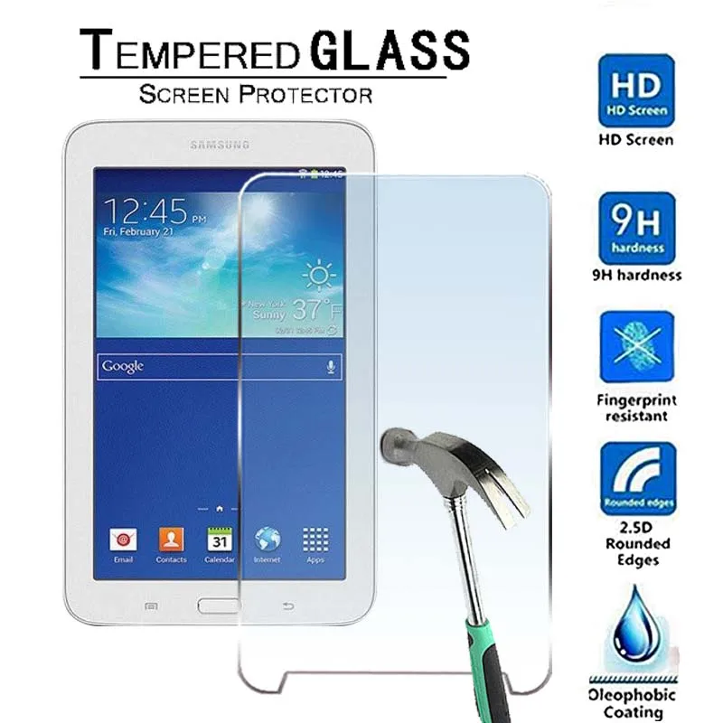 Закаленное защитное стекло для Samsung Galaxy Tab 3 V 9. 0 T116|Защитные экраны планшеов| |