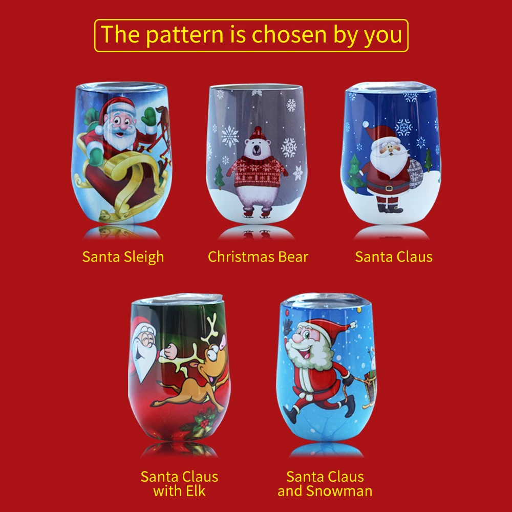 Чашка Санта Клауса зимняя Термокружка большая чашка для живота подростка из