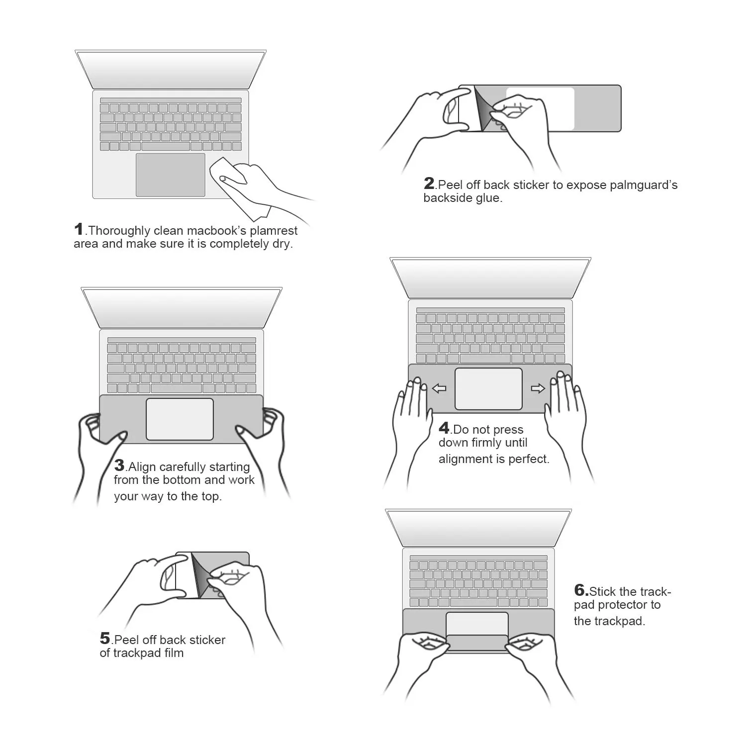 Защитная пленка для сенсорной панели с полным покрытием MacBook Air Pro 11 12 13 15 16 дюймов