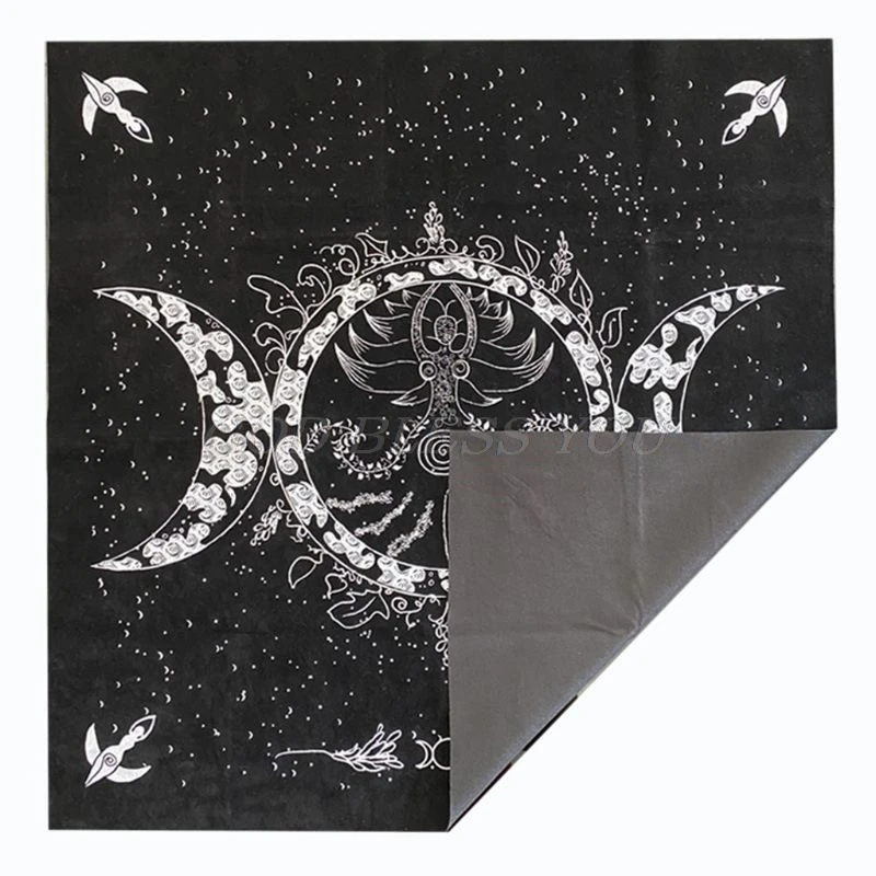 Altar Tarot Cloth Triple Goddess Moon Phases Astrology Cards Divination Special Tablecloth Velvet 19&quotX19&quot Bag | Спорт и