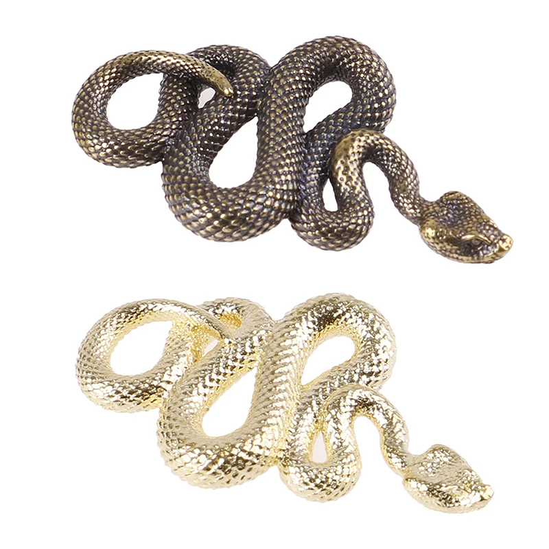 

Brass Snake Key Ring Boa Key chain Outdoor Accessories EDC Copper Snake Car Hanging