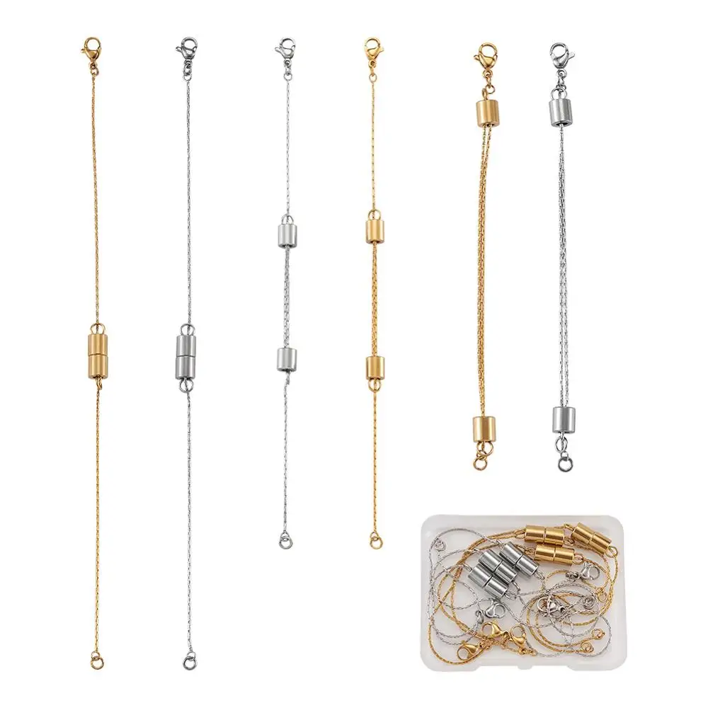 Удлинитель цепочки из нержавеющей стали 304 6 шт./Корд регулируемый удлинитель для