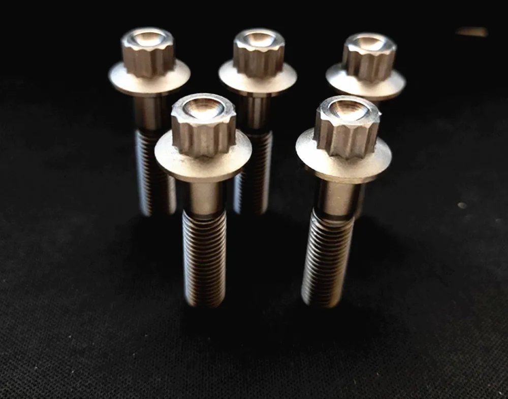 Титановые болты M8x32mm 12 головок с шестерней для BBS HRE SSR BC WORK OZ Rays | Дверные зажимы из нержавеющей стали -4000907434467