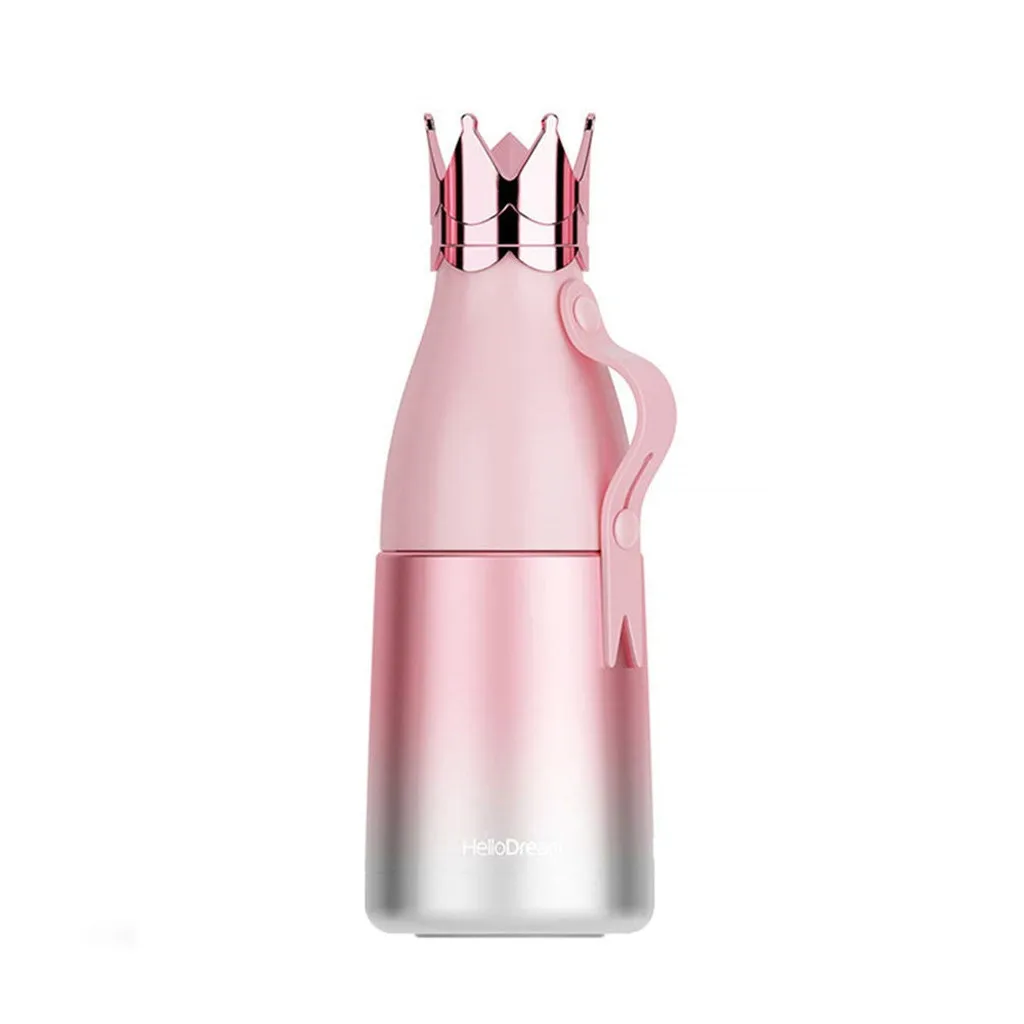 Portable warmth Crown Water Bottle Outdoor Mug Cup Travel Bottles Vacuum Cup Child School Therm Home and Garden Tool Supplies
