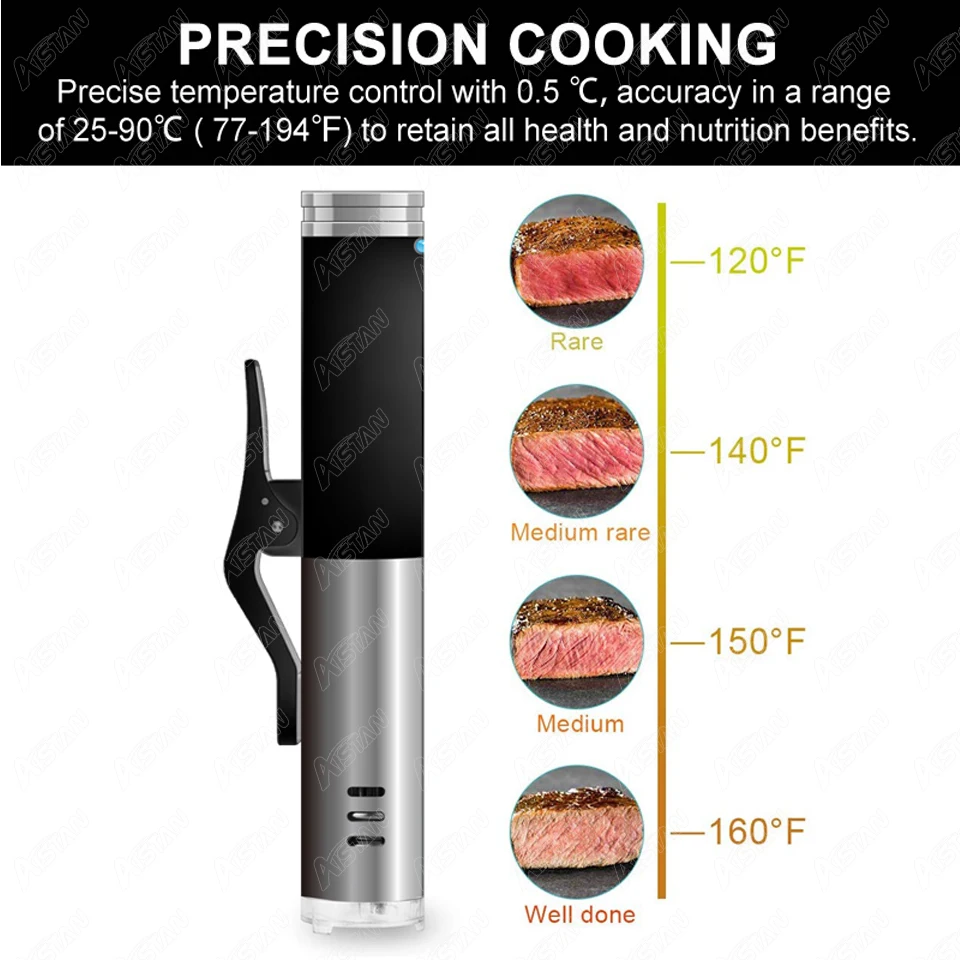 Погружной термостат SA15 Sous Vide IPX7 с точным контролем температуры 220 В 110 В| |