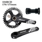 104BCD велосипедный легкий Кривошип 170175 мм Кривошип 3234363840T стандартная деталь для горного велосипеда BB68