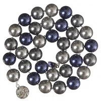 elegant multicolour imitation pearl choker necklace big round pearl wedding necklace for women charm fashion jewelry 10mm 45cm