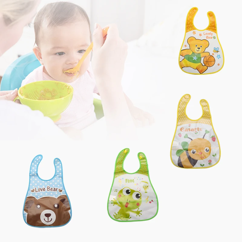 Cute Baby Bibs Waterproof Long Sleeve Apron Children Feeding Smock Bib Burp Clothes Soft Toddler | Детская одежда и обувь