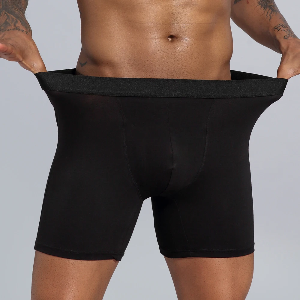 Boxershorts Male Underpants Men Boxers Long Panties Underwear Cotton Loose Under Wear Plus Size boxer homme