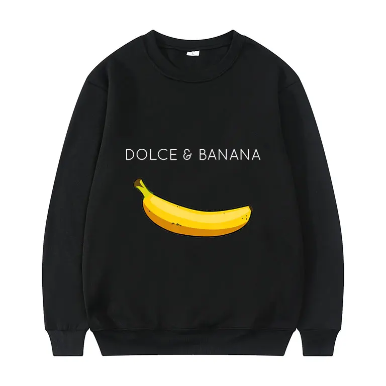 

2021 Hot New Ripe Good-Tasting Banana Sweatshirt Men Women Streetwear Anime Pullovers Couples Comfortable Tops Man Loose Clothes