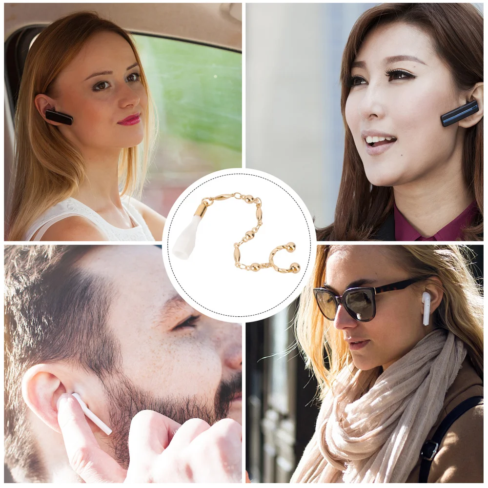 

1 Pair Chic Wireless Earphone Earrings Versatile Earring Straps for