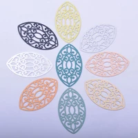 50pcs ab6672 3621mm painted brass oval charm diy jewelry earring findings