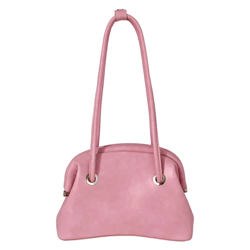 

[BXX] Simple Solid Color PU Leather Bags For Women 2021 Summer Branded Shoulder Bag Handbags Trending Luxury Hand Bag HS499