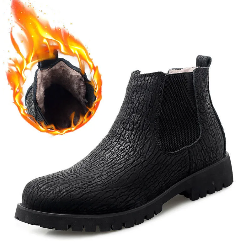 

Мужские ботинки челси из натуральной кожи, на толстой подошве