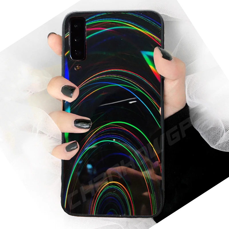 Радужный Блестящий зеркальный чехол для Samsung Galaxy S20 FE Ultra A51 A31 A21S A11 A71 A12 A32 A42 A50 A30 A10S