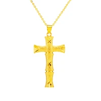 trendy jesus cross charm pendant necklaces for women 2020 new goth jewelry 24k gold color 18 inch chokers chain accessories