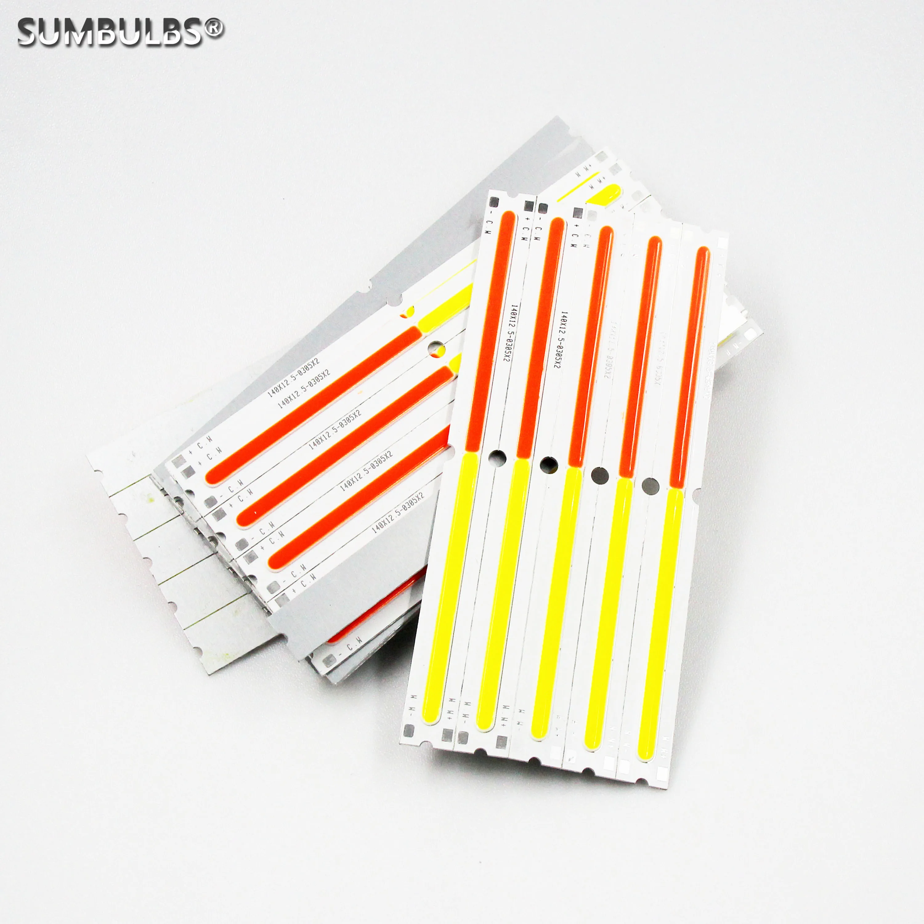 ЛЕМПОЧКИ DC 9V Двухцветная светодиодная лента Cob Bar Light Bulb Два цвета Красный Желтый