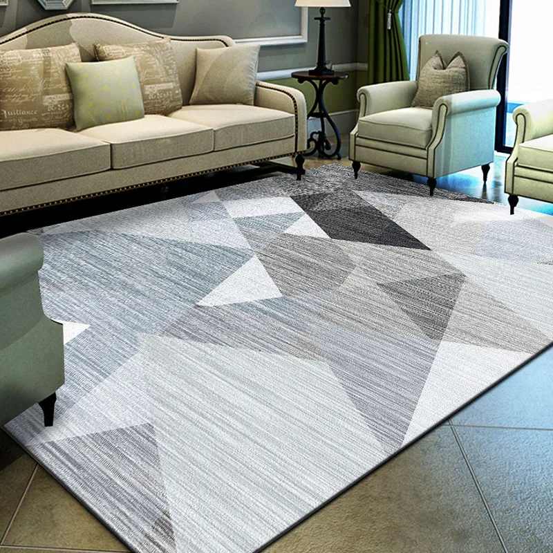Large Big Area Rugs Modern Polyester Soft Carpets For Living Room Bedroom Metal Style Home Carpet Floor Door Mat Alfombra | Дом и сад