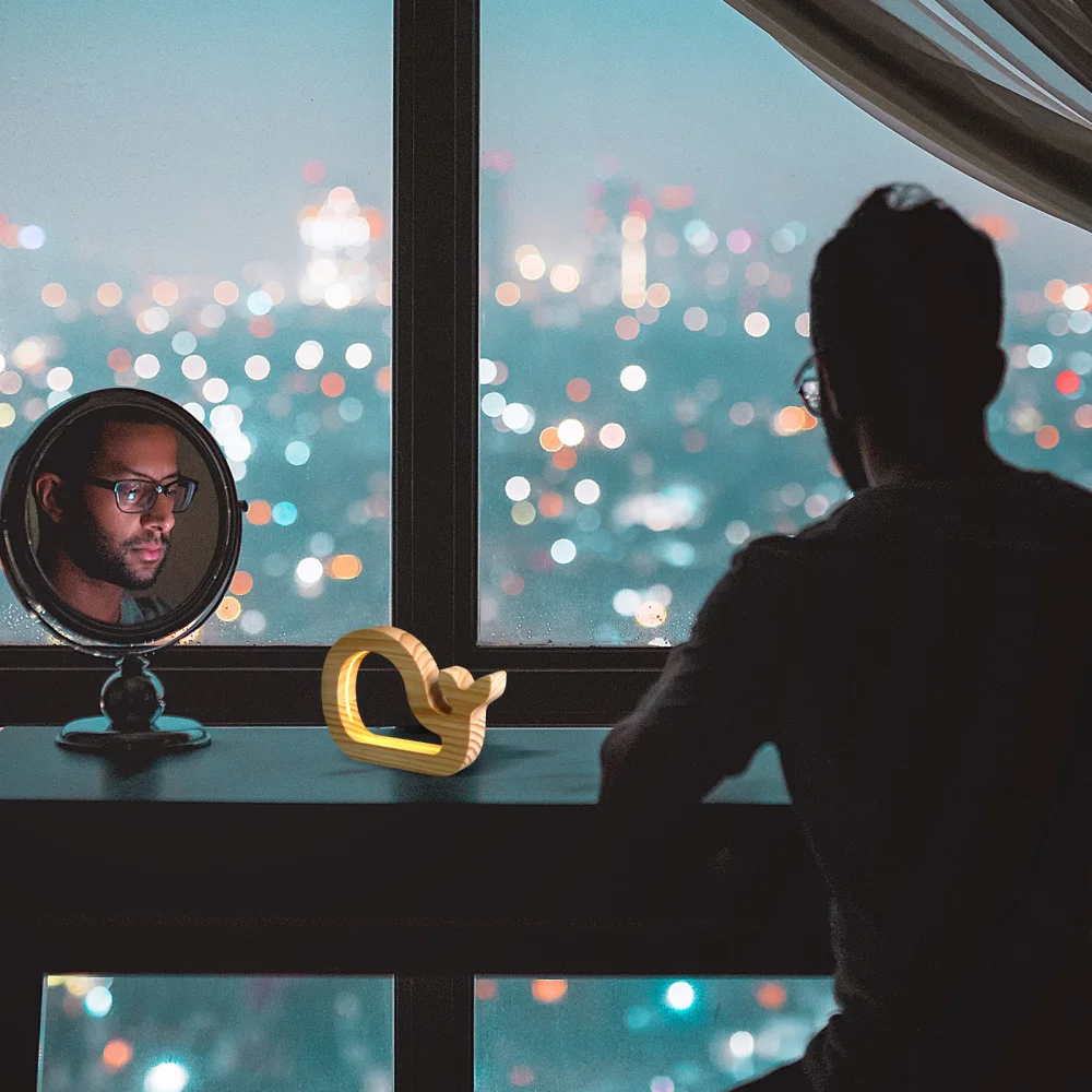 

1pc Rechargeable Night Lamp Creative Whale Modeling Night Lamp Room Night Lamp