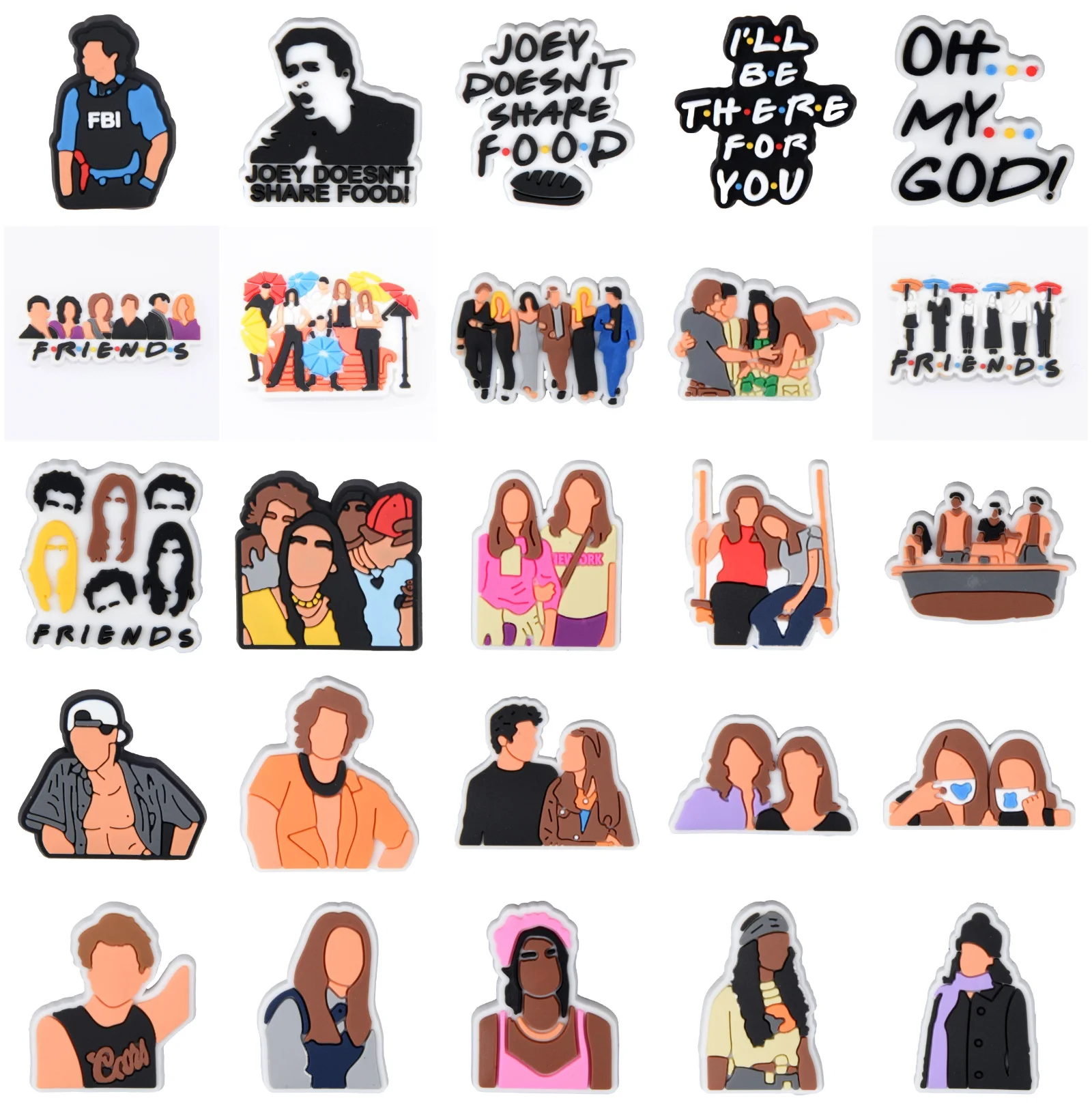 New Arrival Cool Women Friends JIBZ Accessories Garden Shoes Decorations Croc Charms for Girls Women Bracelet Gifts