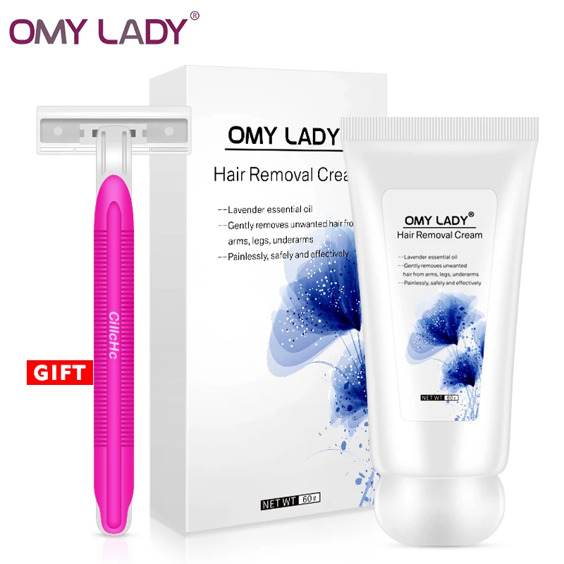 OMY LADY Лавандовый крем для депиляции без боли эффективный отбеливания удаления