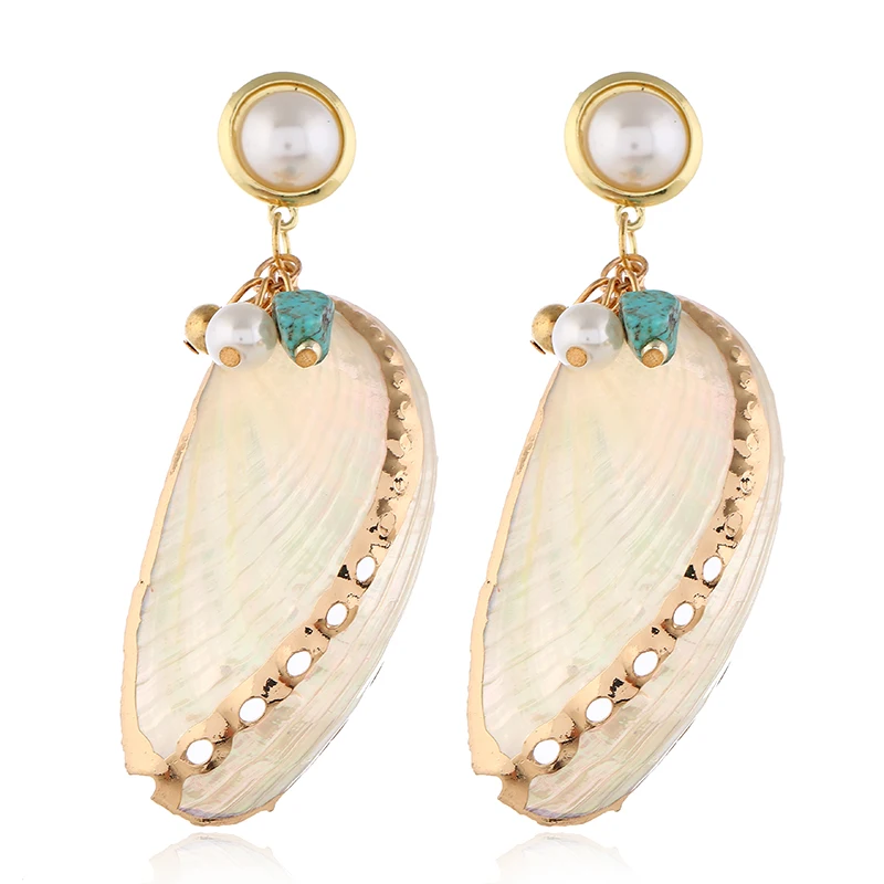 Clothing Accessories Simple Creative Conch Ear Drop Women Street Shoot Shell Pendant Earrings Chic Muje | Украшения и аксессуары