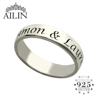 ailin personalized ring 925 sterling silver women name hand stamped initial ring custom jewelry christmas wedding gifts 2020