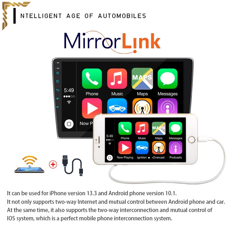 Автомагнитола 2 DIN Android 8 1 10-дюймовый Bluetooth мультимедийный MP5-плеер Съемная панель