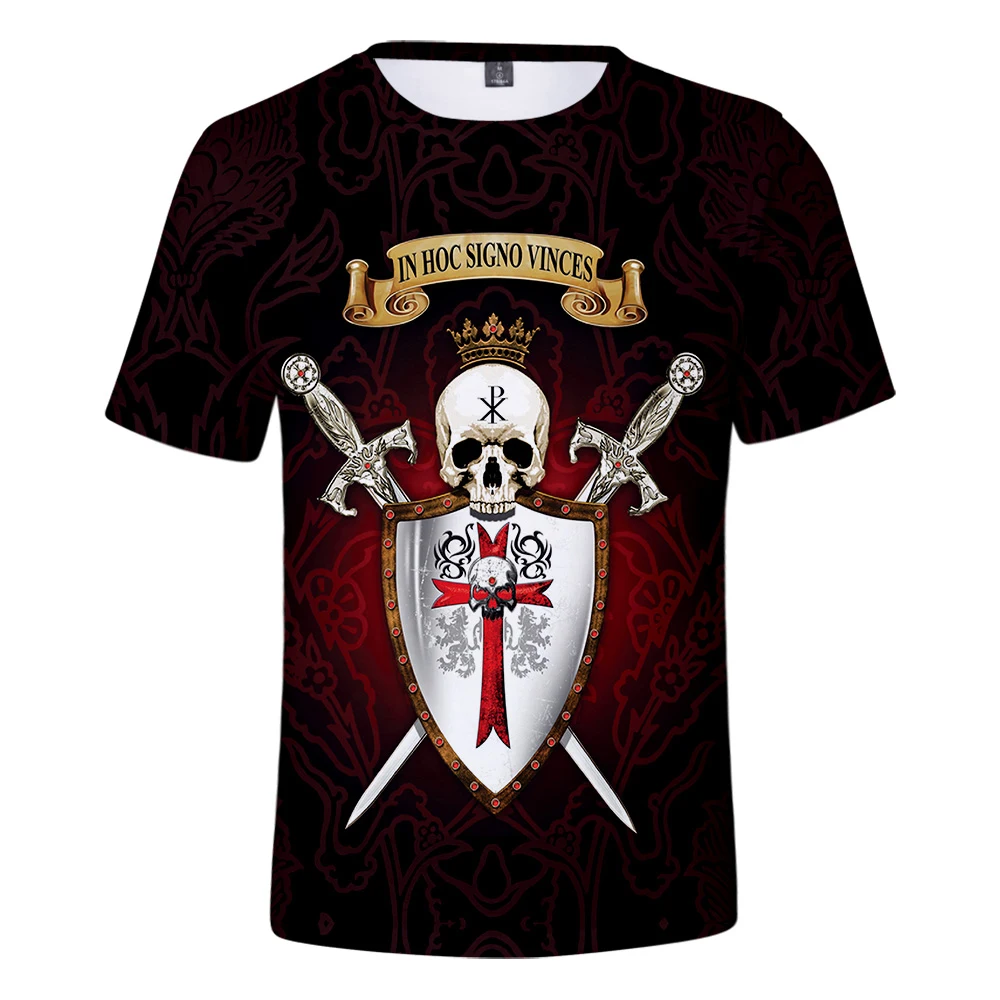 

Hot game New Knights templar 3D T shirt in boys/girls summer cool Short Sleeve high quality loose Tees O-Neck 3D fashion Tshirt