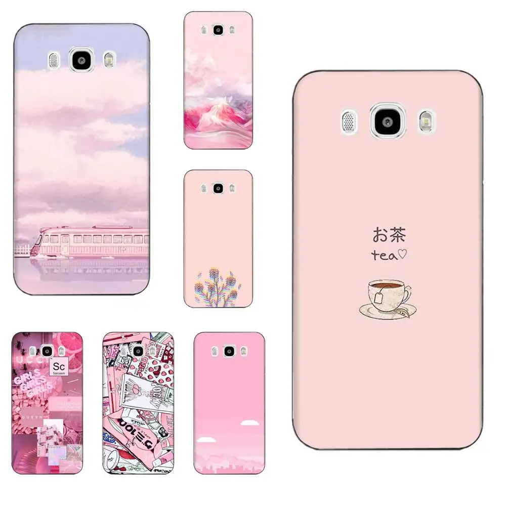 Силиконовые чехлы для телефонов розовая эстетика Galaxy Grand A3 A5 A7 A8 A9 A9S On5 On7 Plus Pro Star