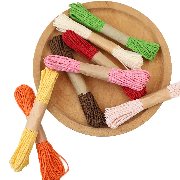 10yards*12rolls Colorful Paper Rope for Handmade DIY Craft Wedding Candy Cake Cookies Box Packing Wrapping Decoration Scrapbooks | Дом и сад